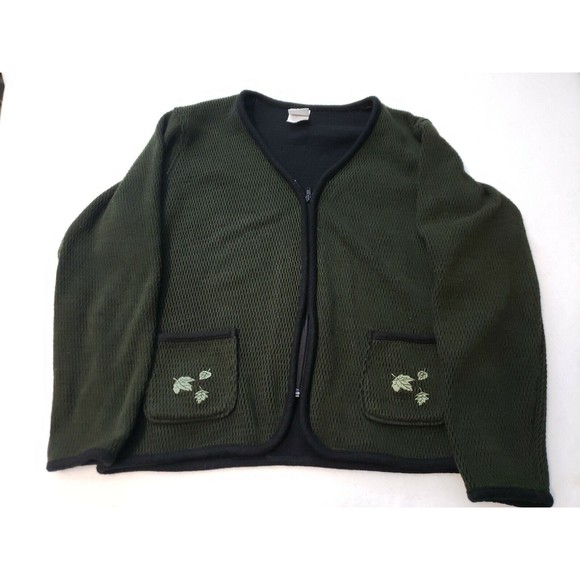 Women’s Cityscape Olive Green xl Cardigan Zip - Picture 1 of 7